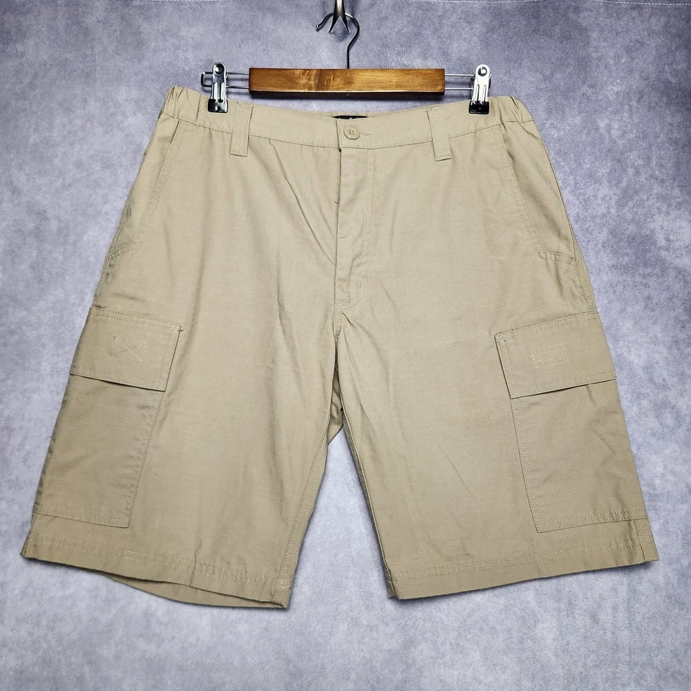 LA Police Gear Men 34 Khaki Core Cargo Tactical Ripstop Shorts BTS8001 LAPG